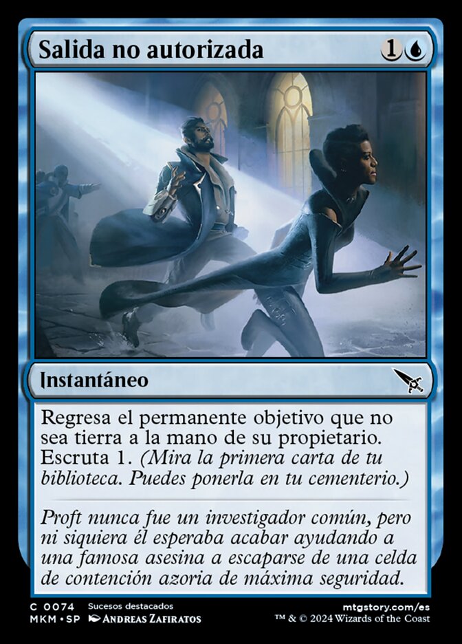 Salida no autorizada