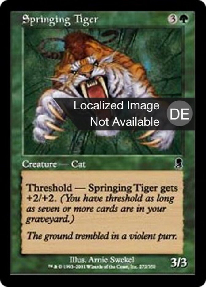 Springender Tiger