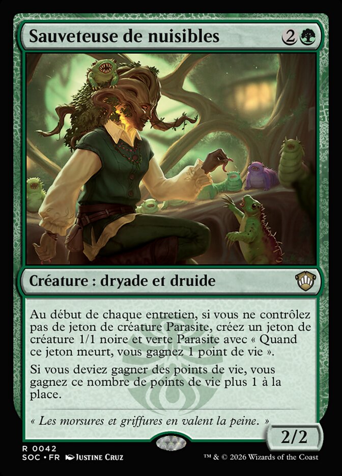 Sauveteuse de nuisibles
