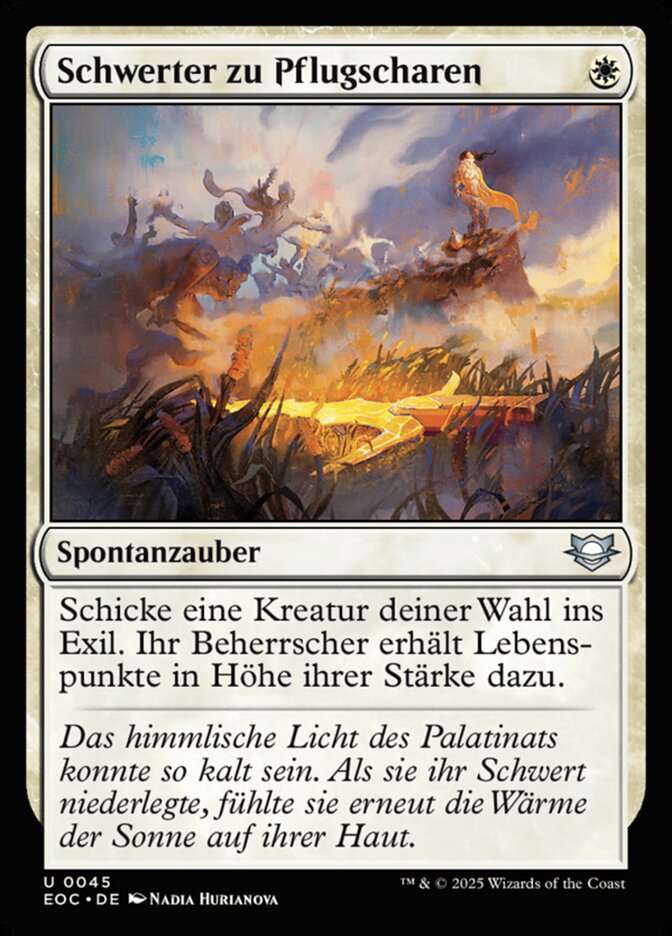 Schwerter zu Pflugscharen
