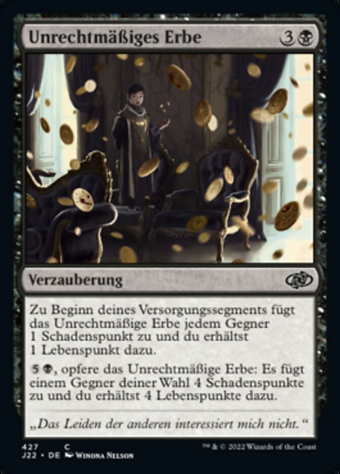Unrechtmäßiges Erbe