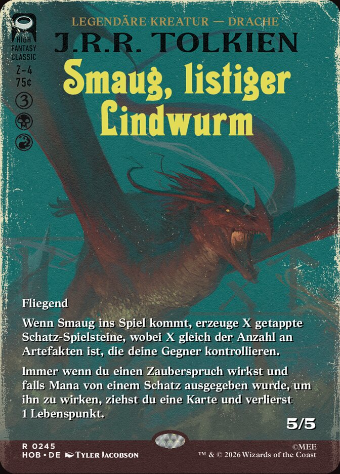 Smaug, listiger Lindwurm