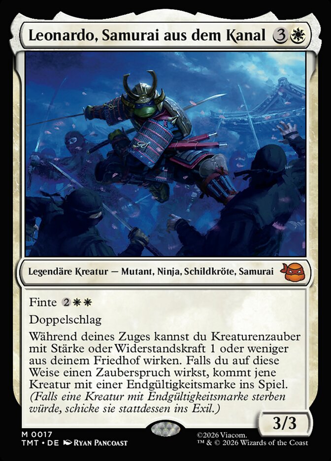 Leonardo, Samurai aus dem Kanal