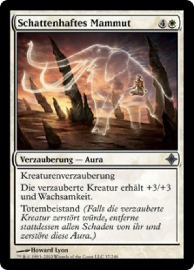 Schattenhaftes Mammut