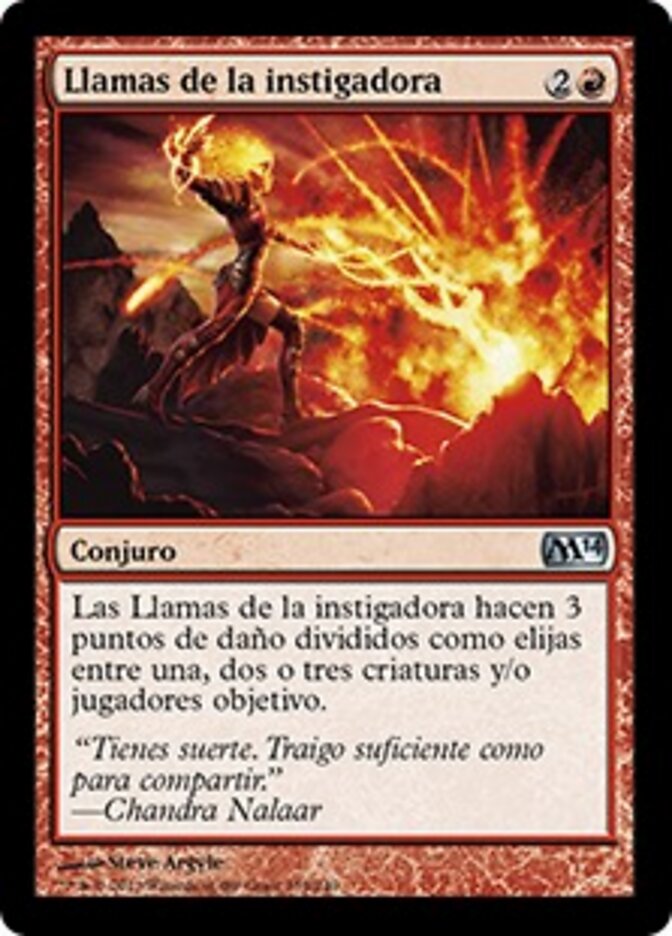 Llamas de la instigadora