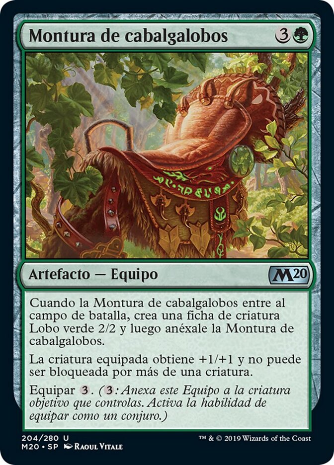 Montura de cabalgalobos
