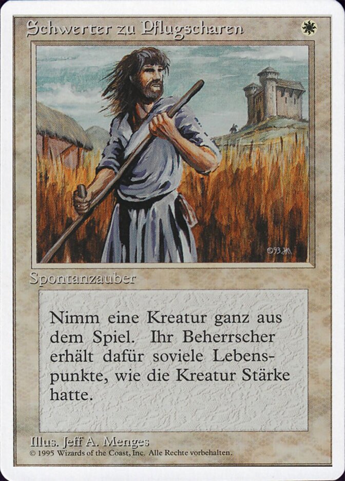 Schwerter zu Pflugscharen