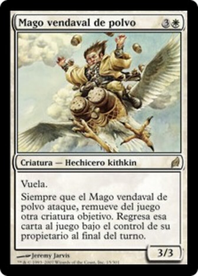 Mago vendaval de polvo