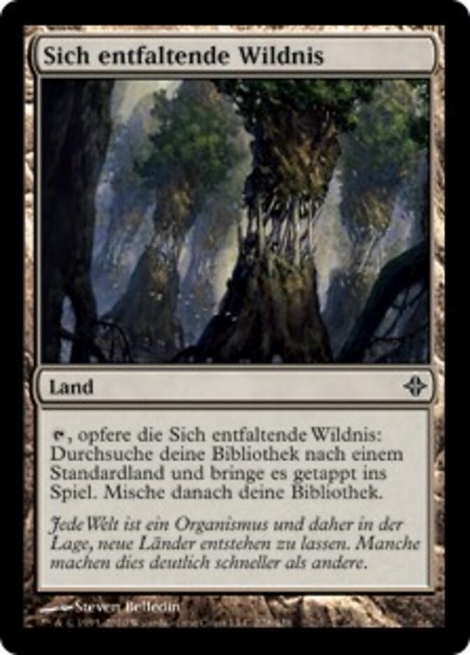 Sich entfaltende Wildnis