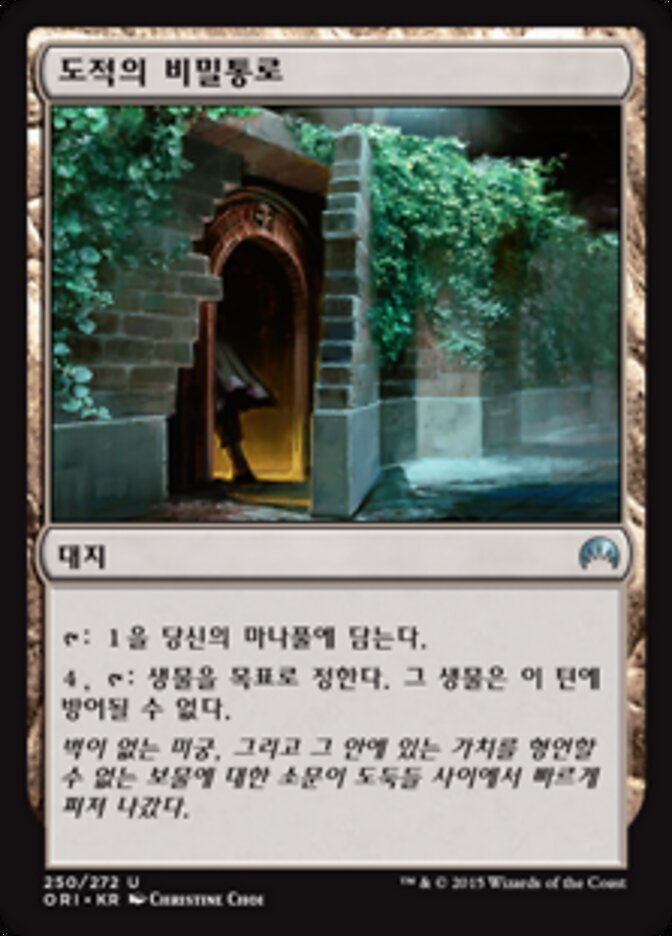 도적의 비밀통로