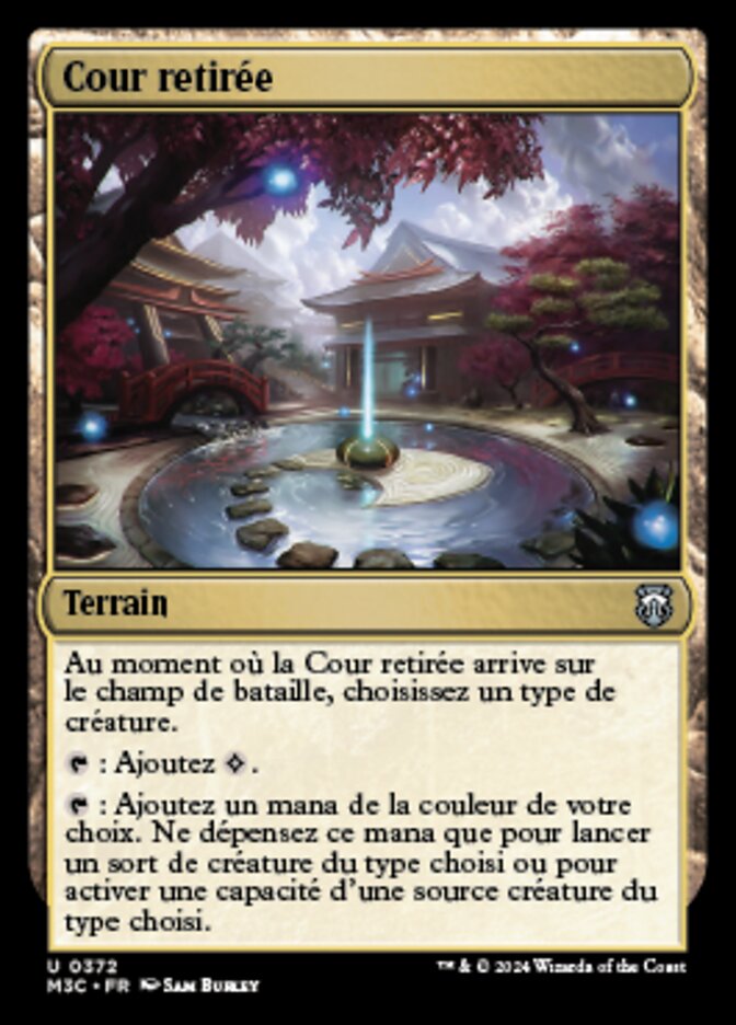 Cour retirée