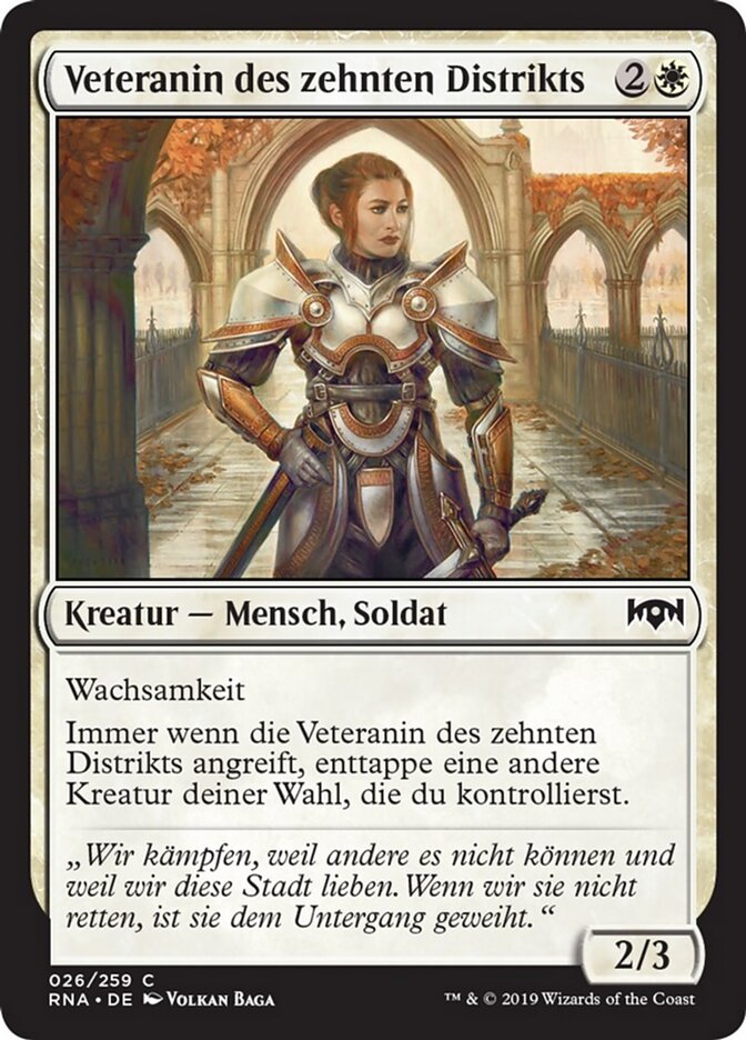 Veteranin des zehnten Distrikts