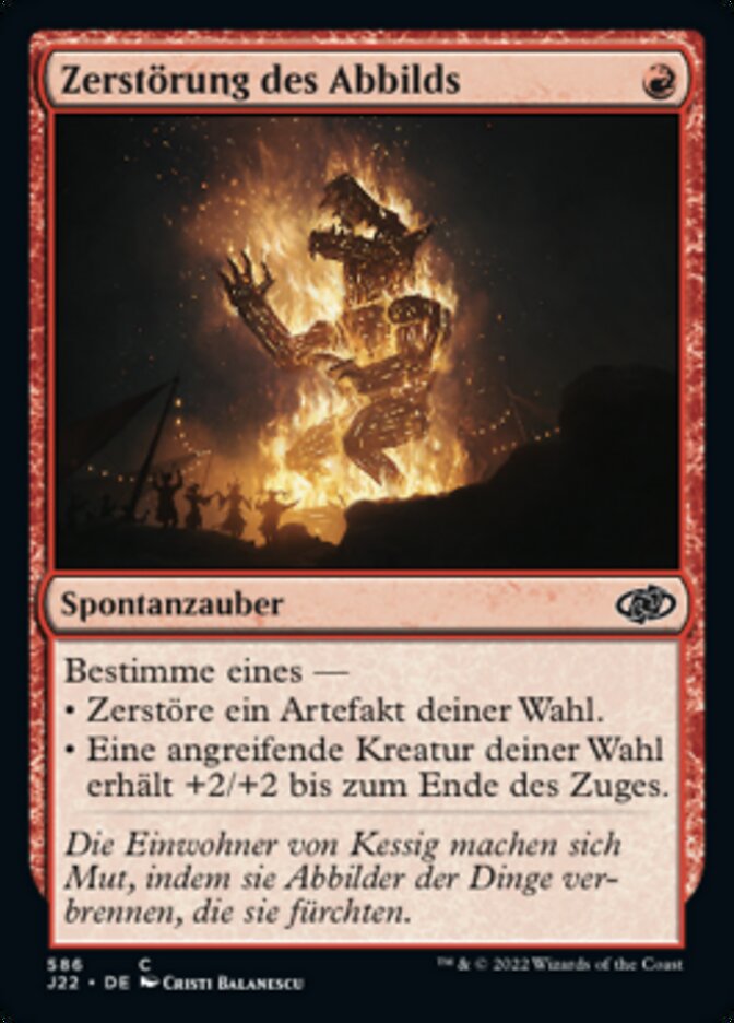 Zerstörung des Abbilds