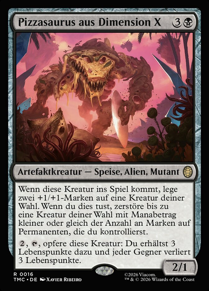 Pizzasaurus aus Dimension X