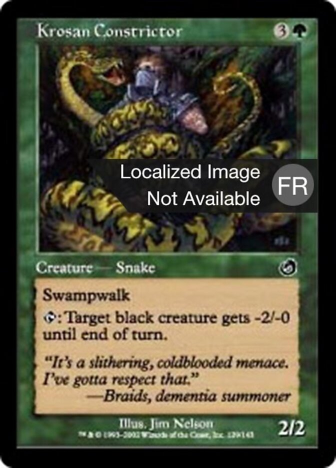 Serpent constrictor krosian