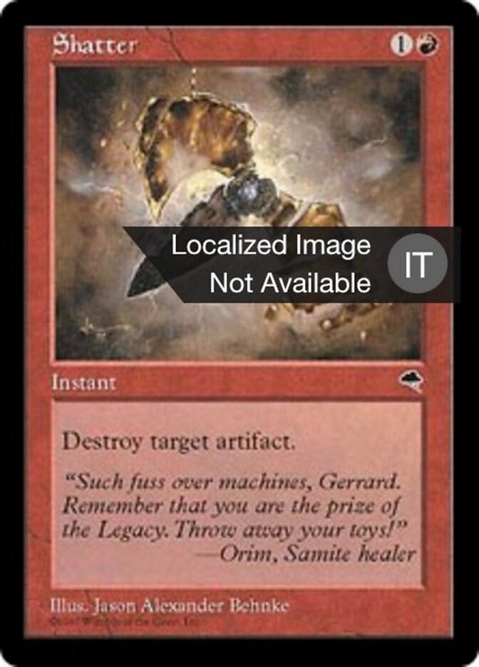 Distruggi Artefatto