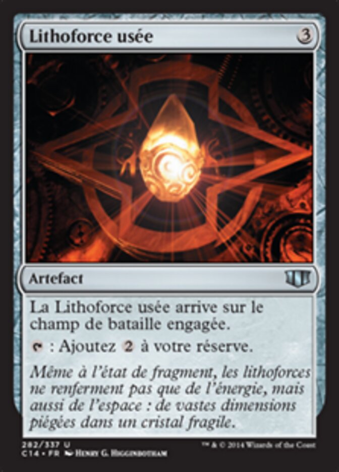 Lithoforce usée