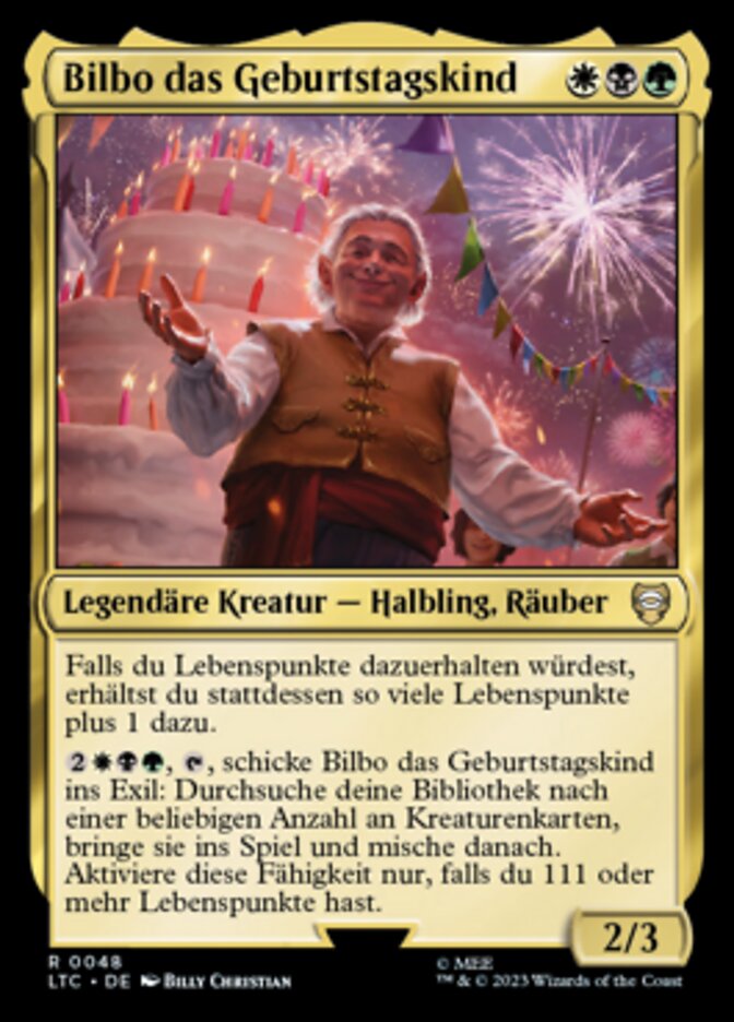 Bilbo das Geburtstagskind