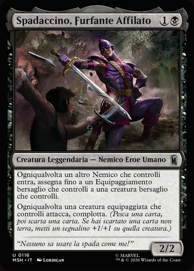 Spadaccino, Furfante Affilato