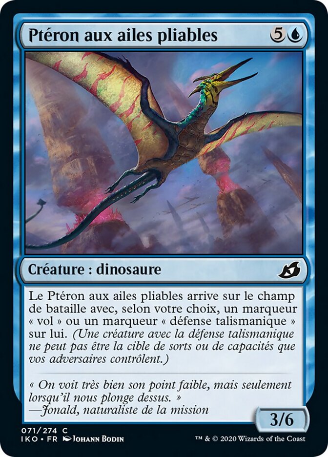 Ptéron aux ailes pliables