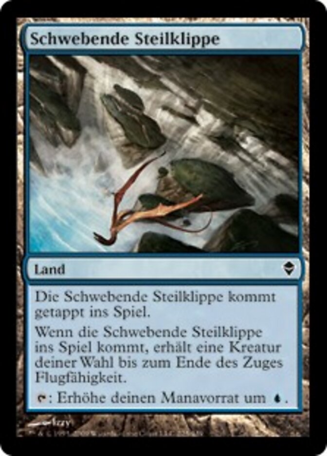 Schwebende Steilklippe