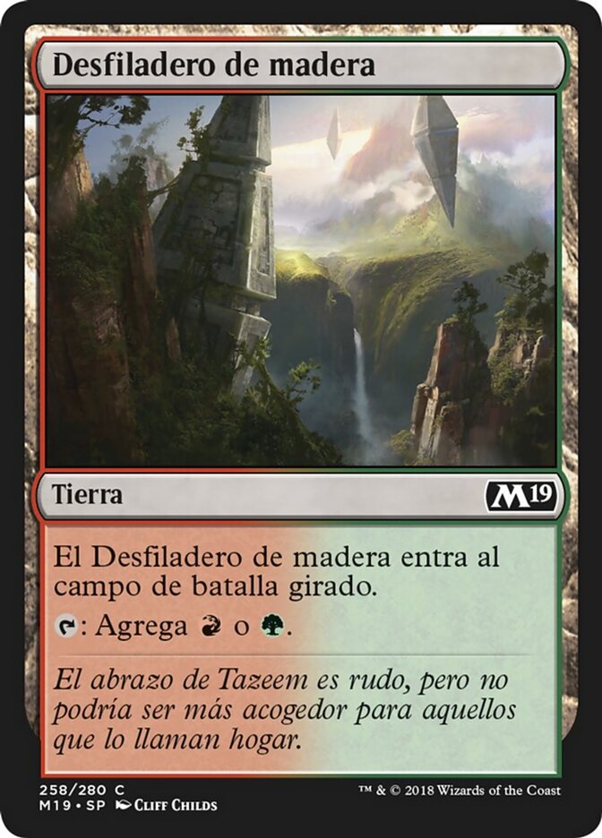 Desfiladero de madera