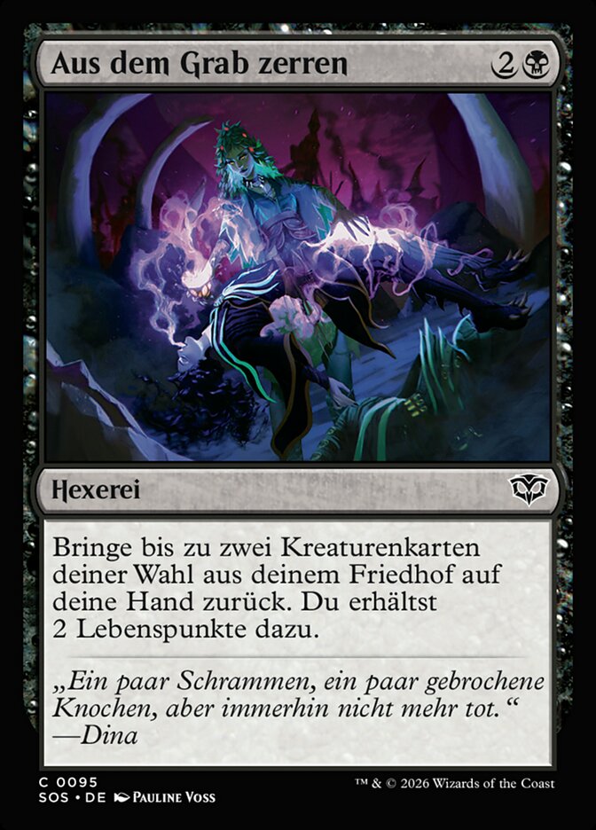 Aus dem Grab zerren