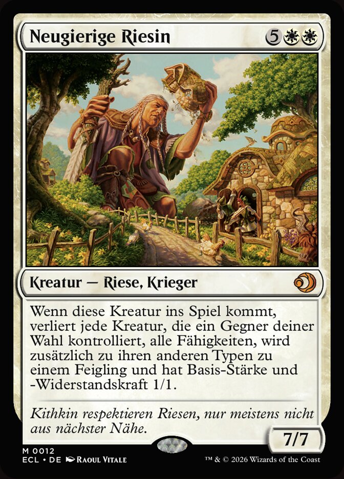 Neugierige Riesin
