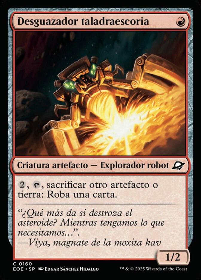 Desguazador taladraescoria