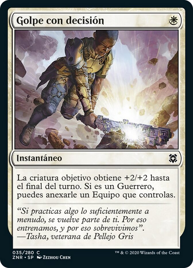 Golpe con decisión