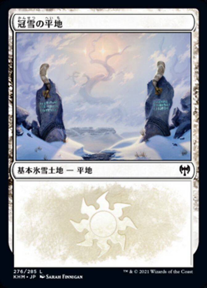 冠雪の平地