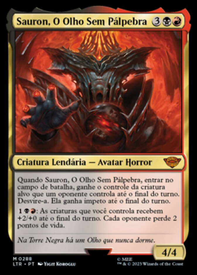 Sauron, O Olho Sem Pálpebra