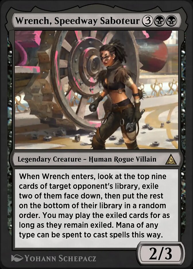 Wrench, Speedway Saboteur