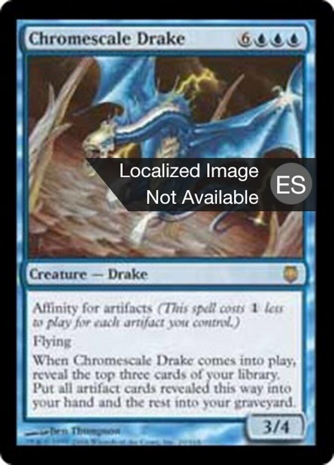 Draco escama de cromo