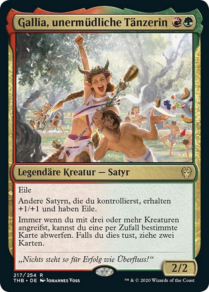 Gallia, unermüdliche Tänzerin