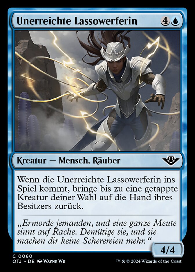Unerreichte Lassowerferin