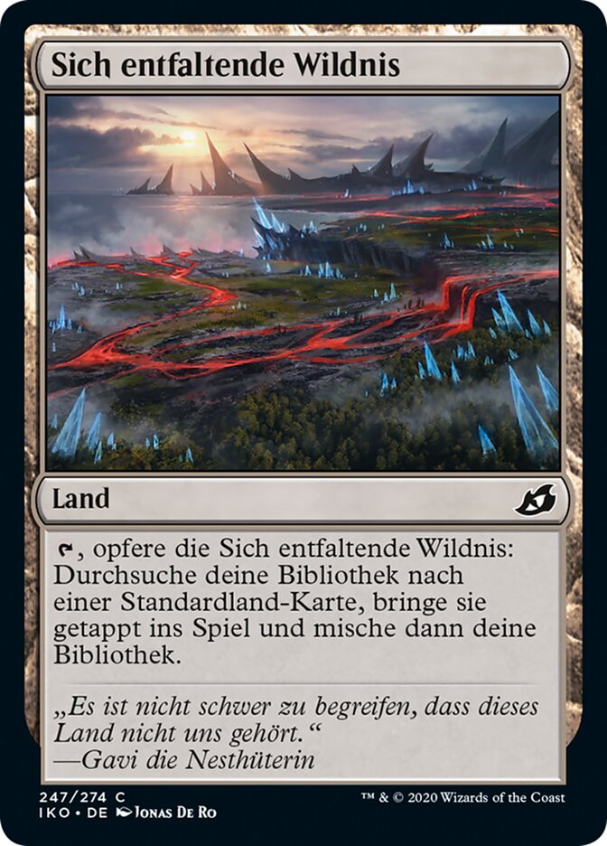 Sich entfaltende Wildnis