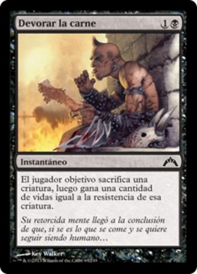 Devorar la carne