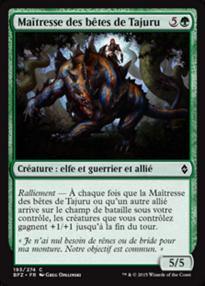 Maîtresse des bêtes de Tajuru