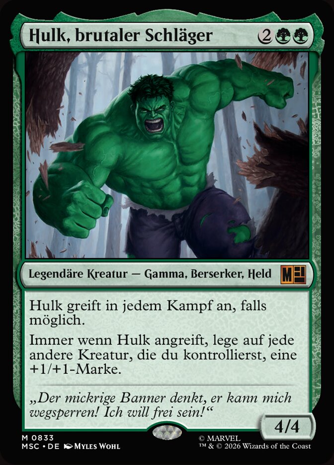 Hulk, brutaler Schläger