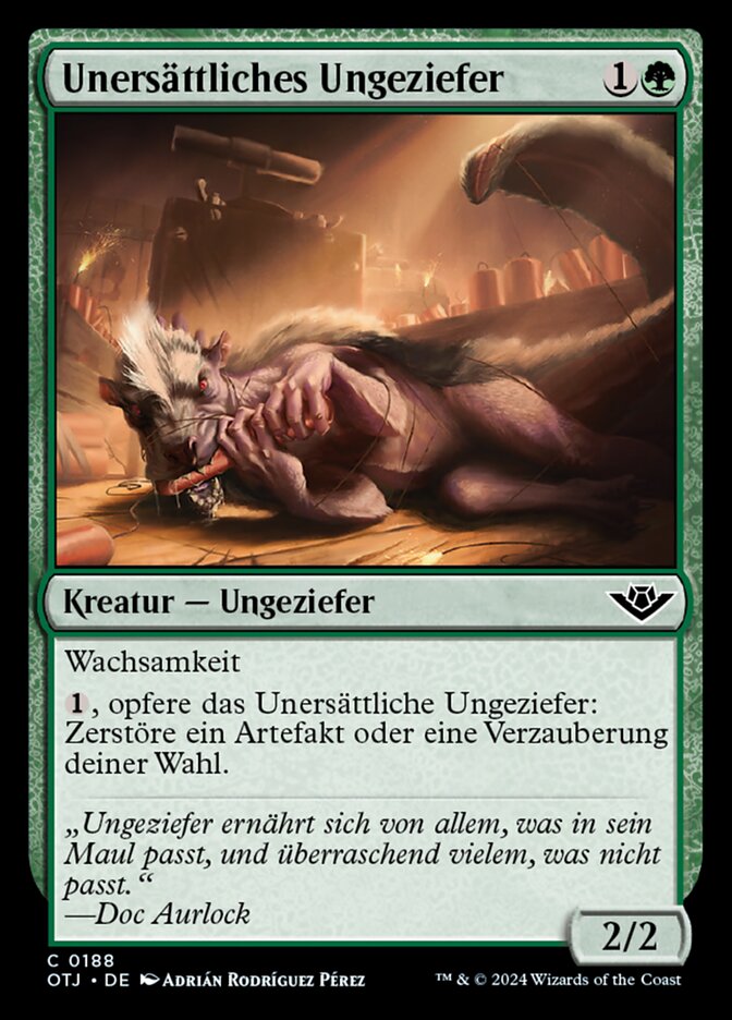 Unersättliches Ungeziefer