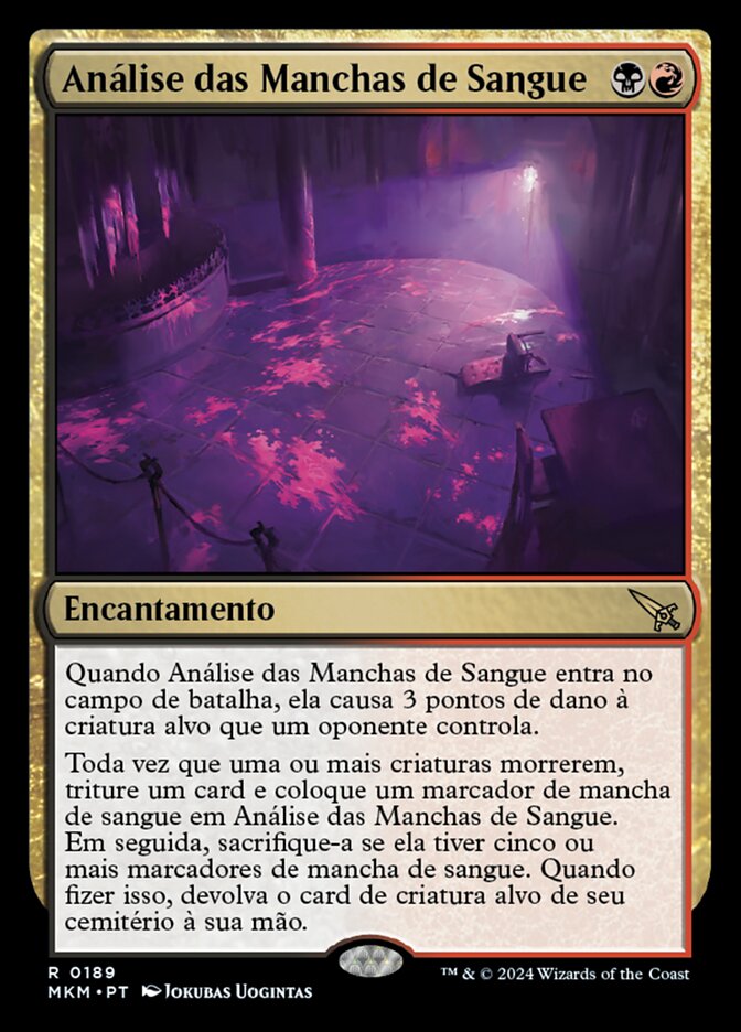Análise das Manchas de Sangue