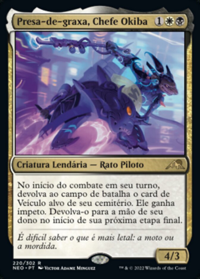 Presa-de-graxa, Chefe Okiba