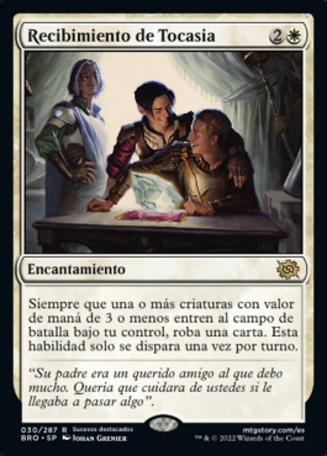Recibimiento de Tocasia