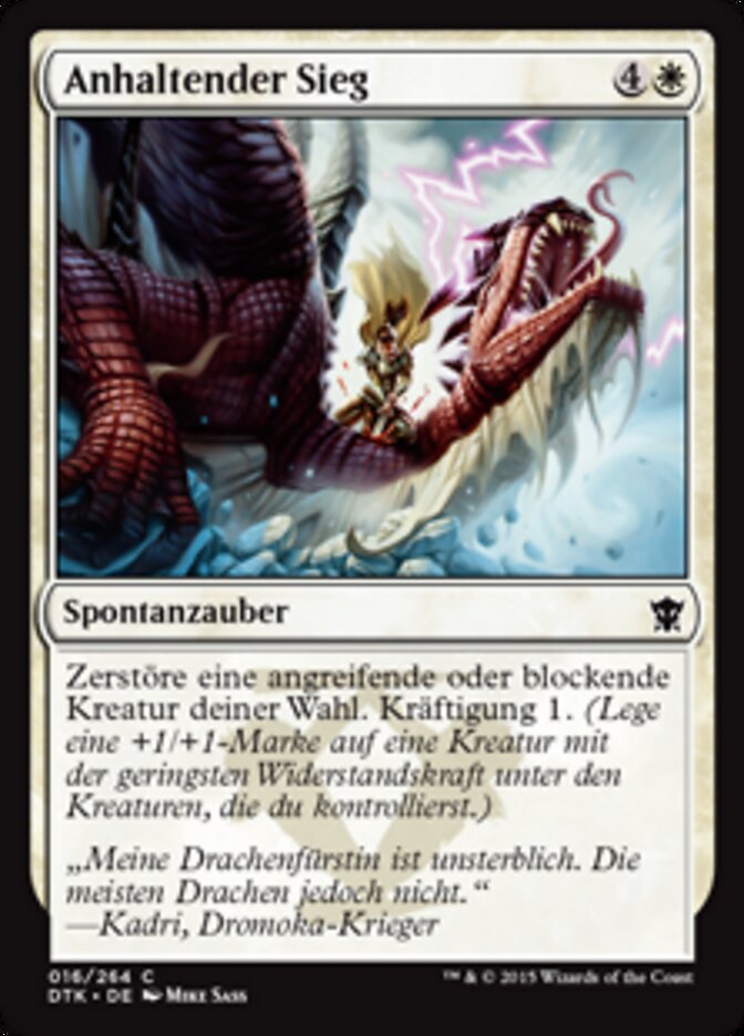 Anhaltender Sieg