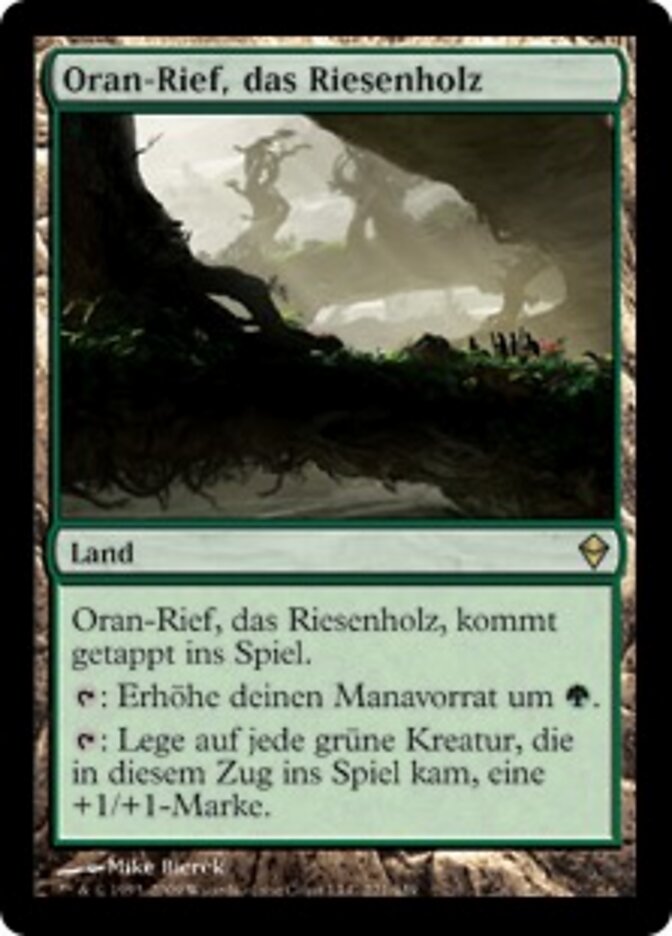 Oran-Rief, das Riesenholz