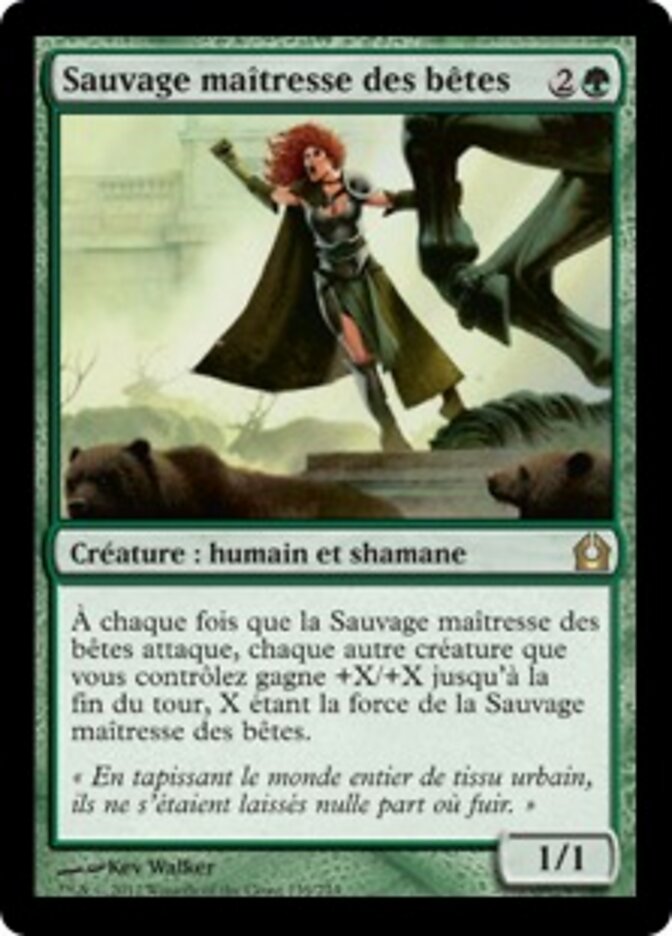Sauvage maîtresse des bêtes