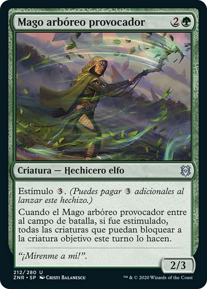 Mago arbóreo provocador