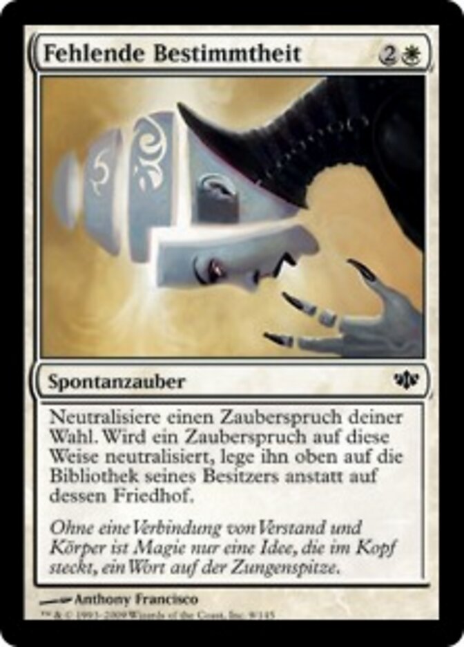 Fehlende Bestimmtheit