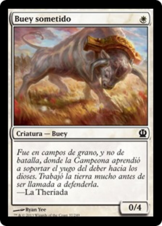 Buey sometido